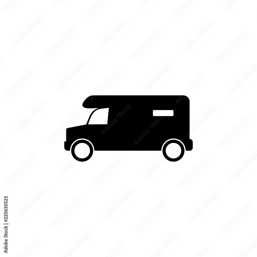 Minibus icon. Element of vehicle. Premium quality graphic design icon. Signs and symbols collection icon for websites, web design, mobile app