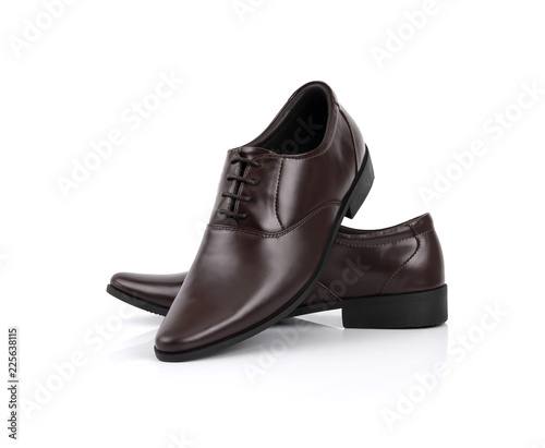 Men’s dress shoes isolated on white background.