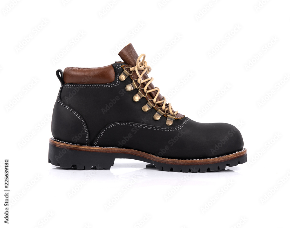 Men’s boots isolated on white background. Men’s boots isolated on white background.