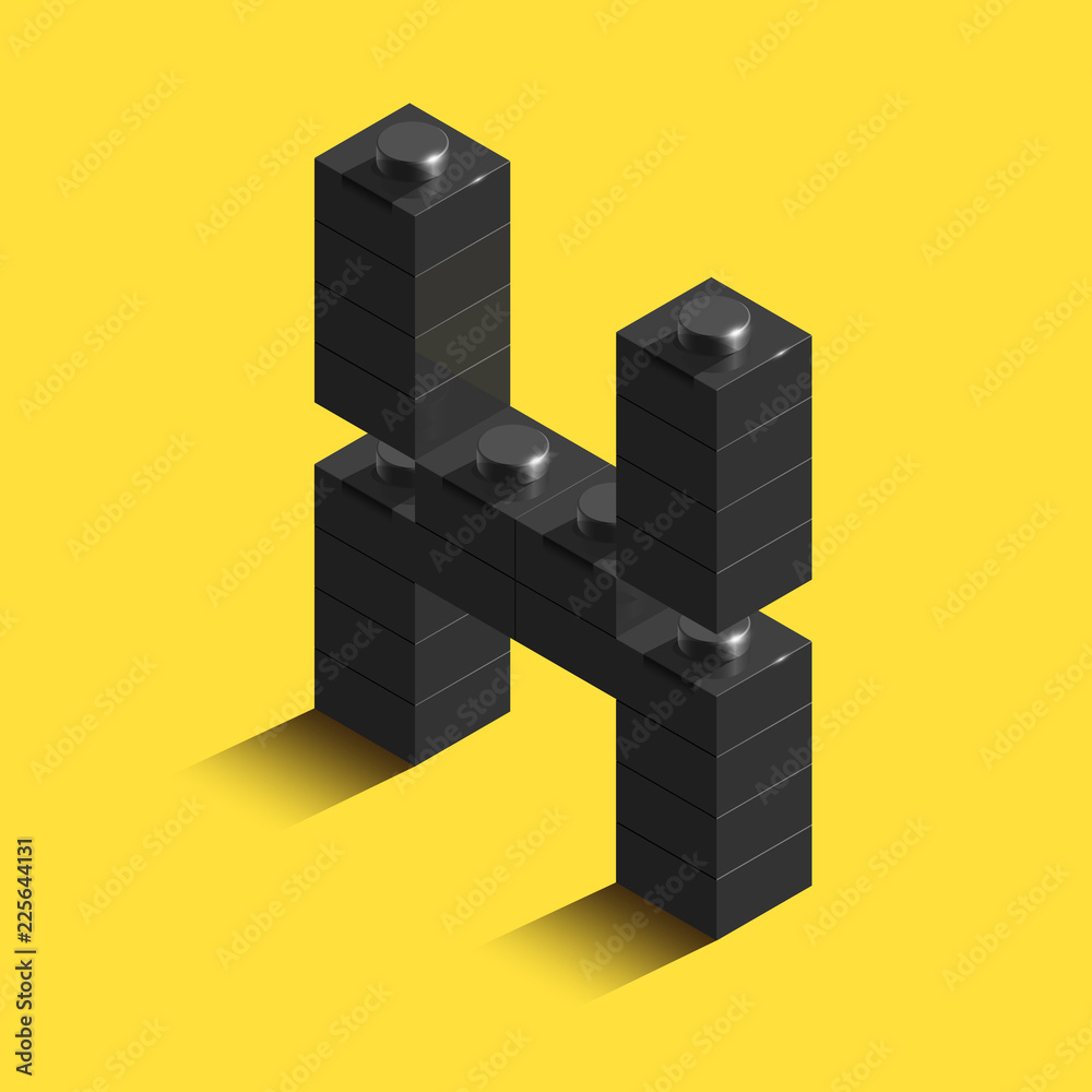 3d isometric letter X of the alphabet from constrector bricks. 3d isometric plastic letter from the blocks 3d isometric letter X of the alphabet from constrector bricks. 3d isometric plastic letter from the blocks