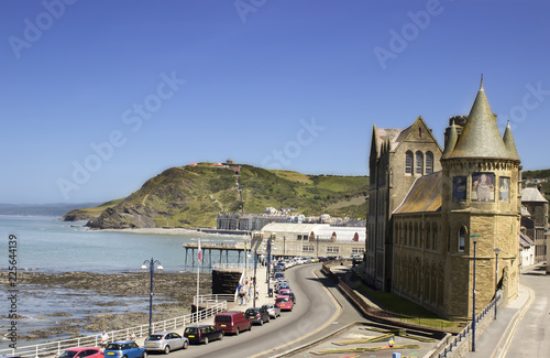 Old college, university in Aberystwyth, Wales, UK photo