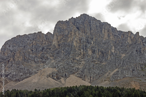 The Latemar  a famous mountain in the Dolomites  South Tyrol  Trentino  Italy
