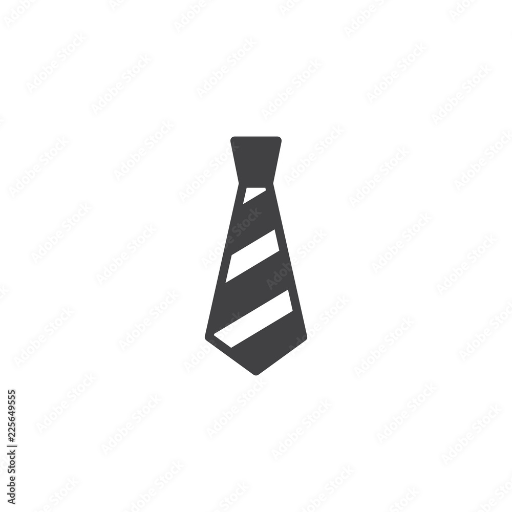 Tie vector icon. filled flat sign for mobile concept and web design. Necktie simple solid icon. Dress code symbol, logo illustration. Pixel perfect vector graphics Tie vector icon. filled flat sign for mobile concept and web design. Necktie simple solid icon. Dress code symbol, logo illustration. Pixel perfect vector graphics
