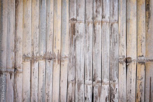 Texture bamboo fence Natural background light brown wooden wall