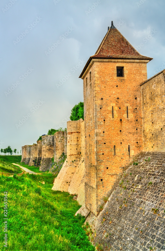 City wall of Provins, a town of medieval fairs in France