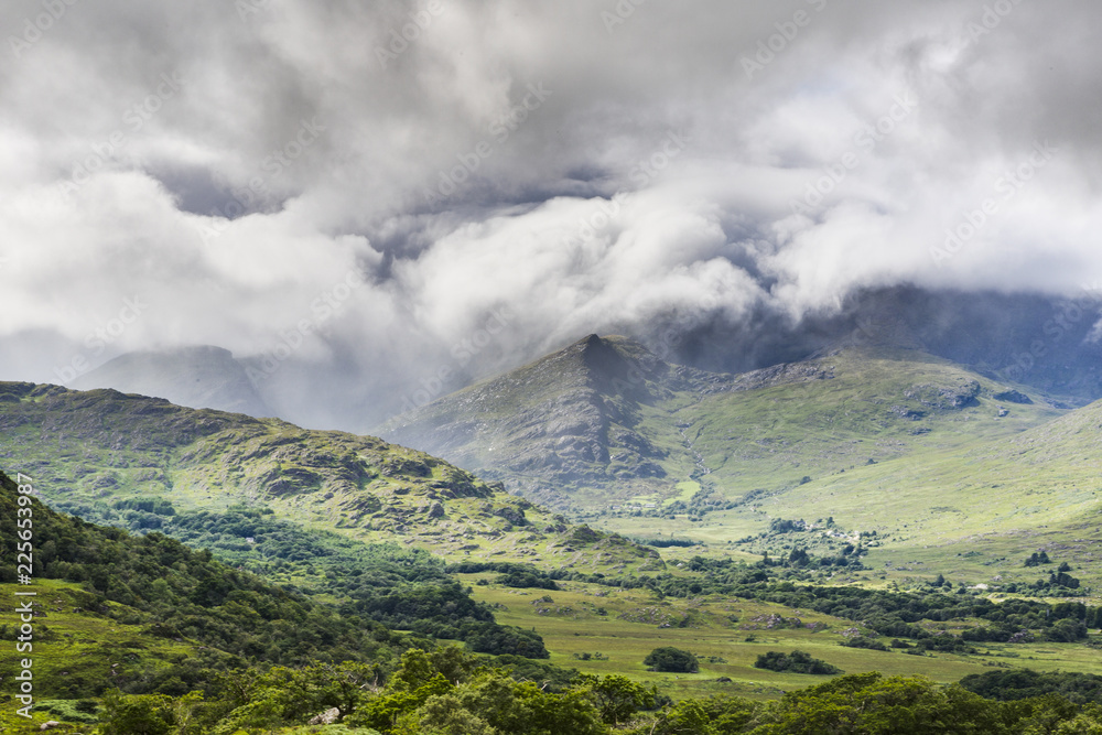 Stormy cloud formations in Killarney National Park in southern Ireland Stormy cloud formations in Killarney National Park in southern Ireland