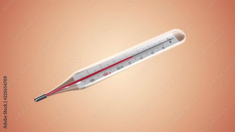 Animation of growth or down temperature in thermometer. Animation of seamless loop. Animation of growth or down temperature in thermometer. Animation of seamless loop.