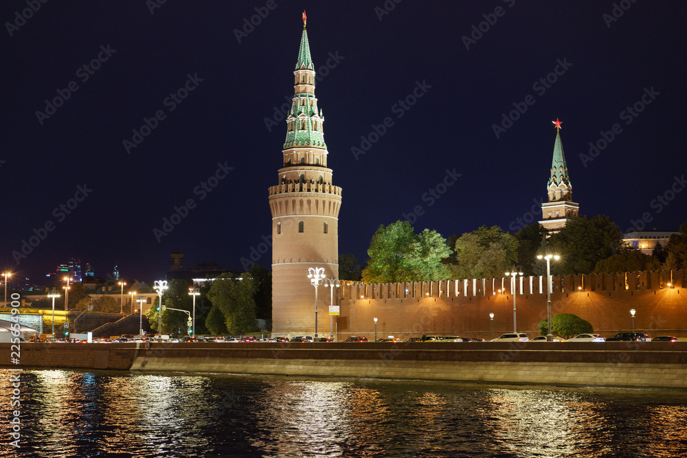 Image of Moscow at the autumn night. 