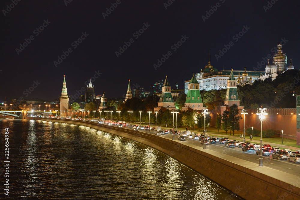 Obraz premium Image of Moscow at the autumn night.