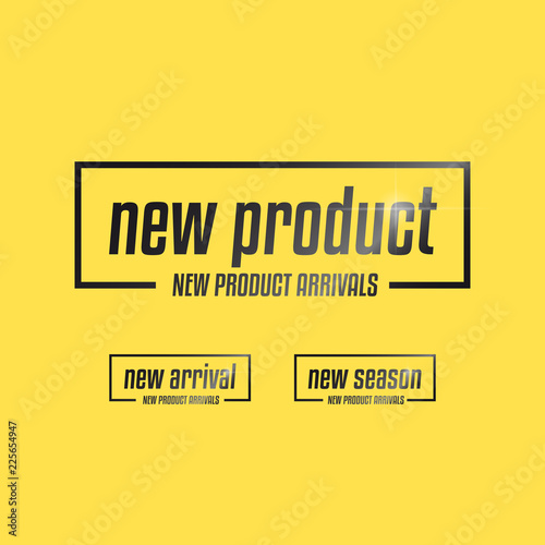 New Product, New Arrival & New Season Labels