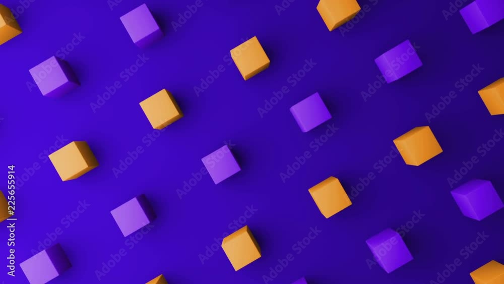 3d cubes gradient background. VJ Seamless loop background. 3d cubes gradient background. VJ Seamless loop background.
