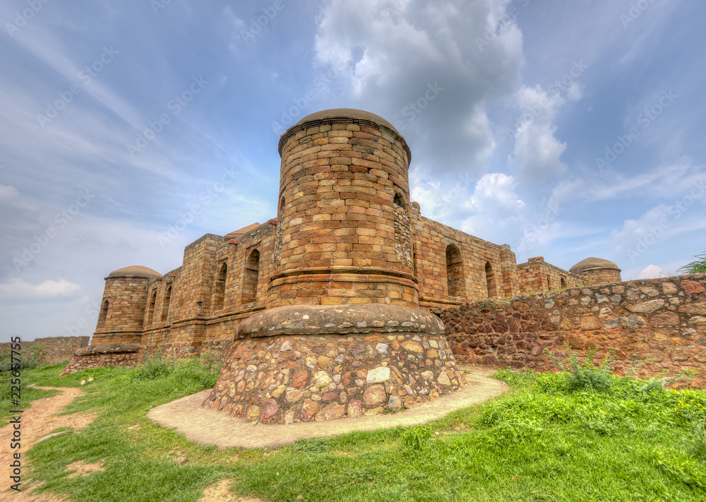 Sultan e Garhi was the first Islamic Mausoleum (tomb) built in 1231 AD for Prince Nasiru'd-Din Mahmud, eldest son of Iltumish, in the 