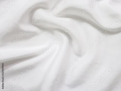 wave of white fabric for abstract background