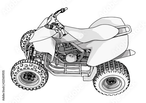 quad bike vector