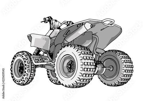 quad bike vector