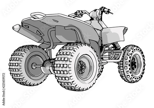 quad bike vector