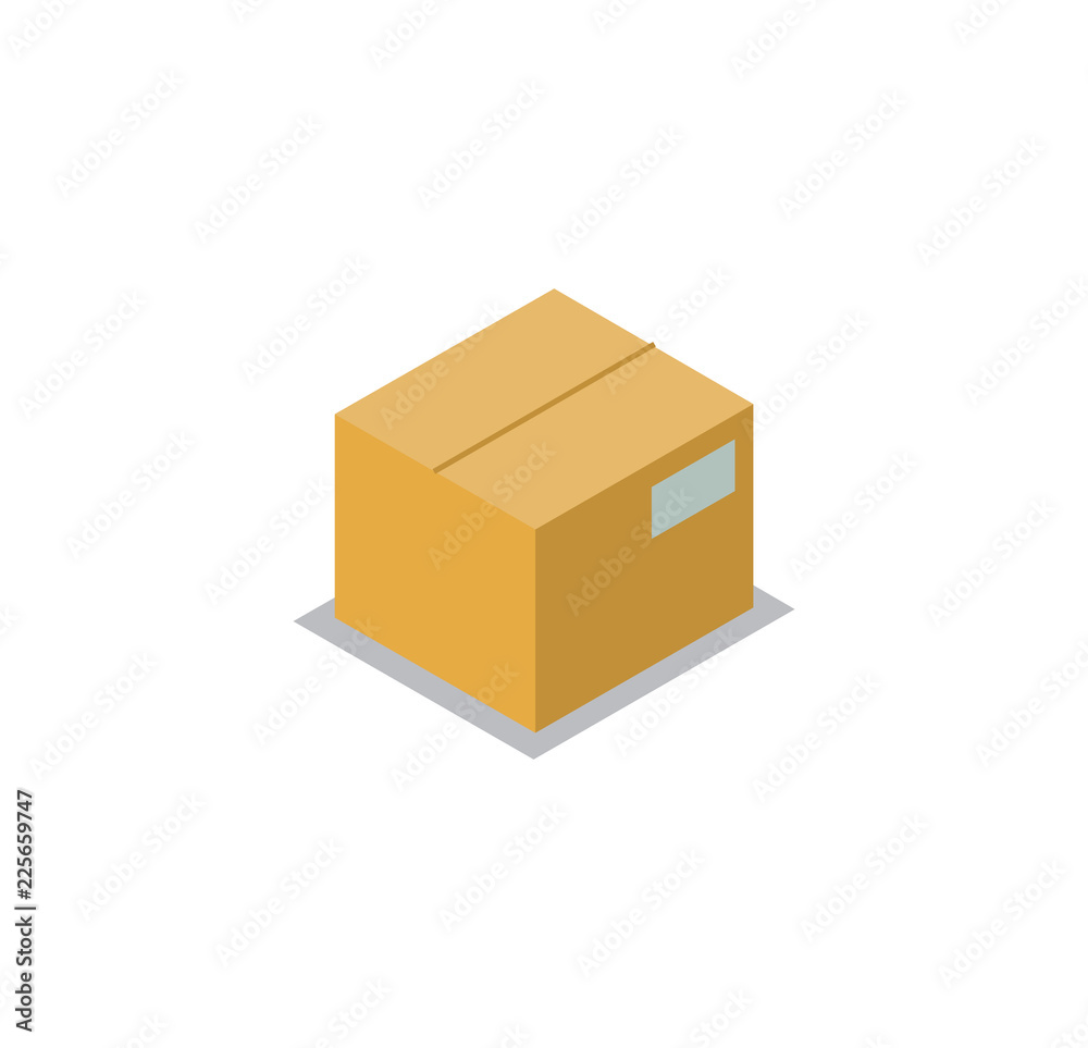 Carton Storage Image Isolated on White Background Carton Storage Image Isolated on White Background