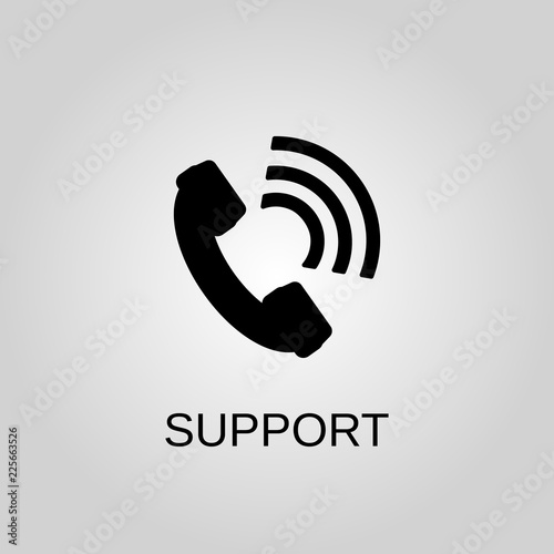 Support icon. Support symbol. Flat design. Stock - Vector illustration