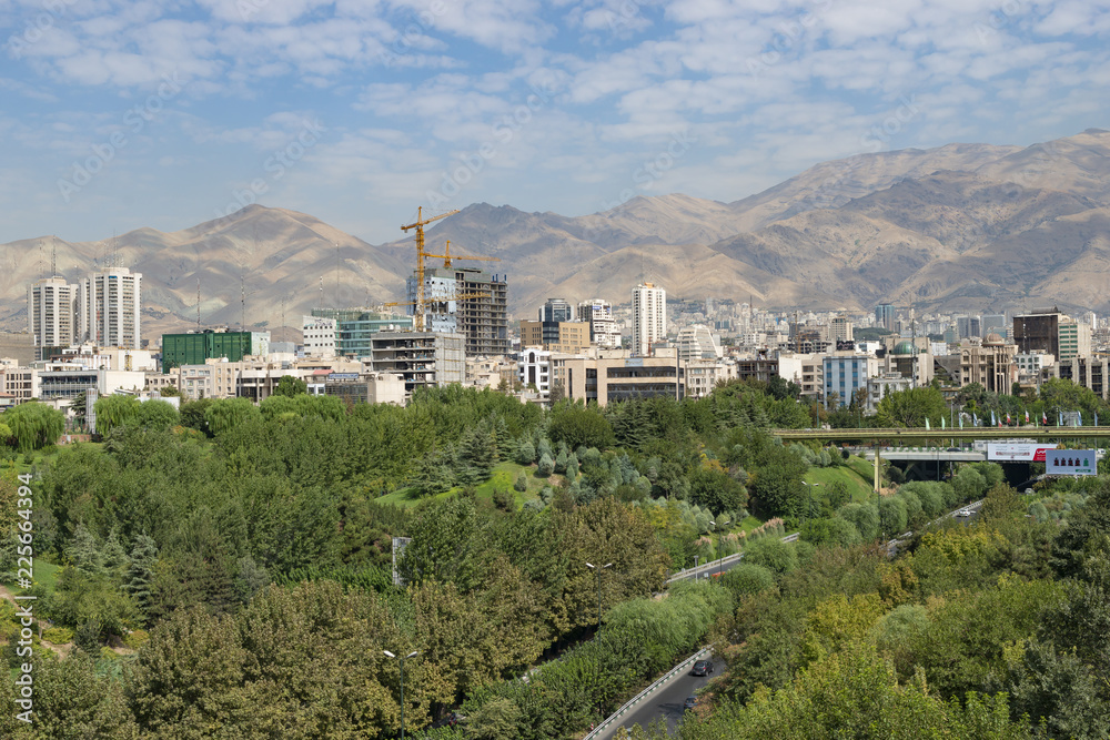 View on Teheran capital of Iran