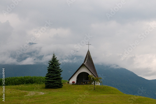 A modern Church in the Northern Austrian coutry side