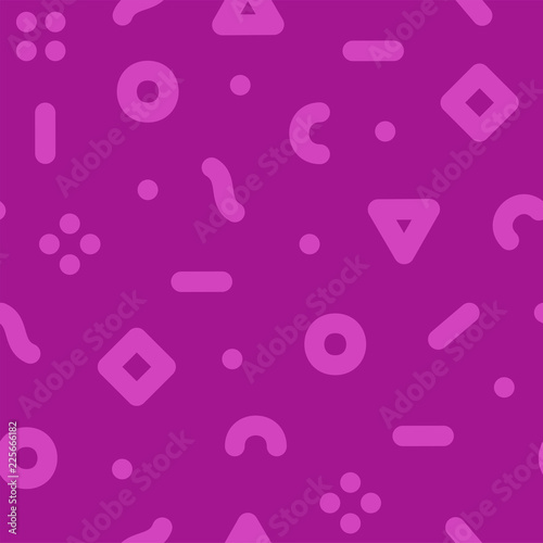 Bright seamless memphis pattern. Colorful trendy background, fashion design 80-90s