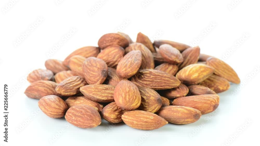 Almonds rotating Almonds rotating