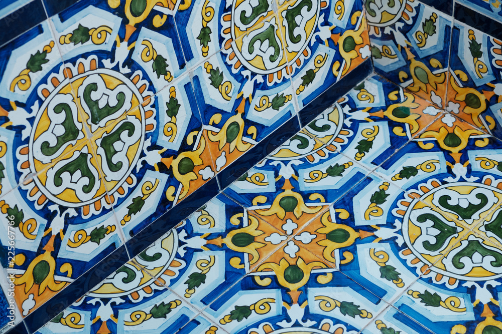 Colorful pattern ceramic tiles 