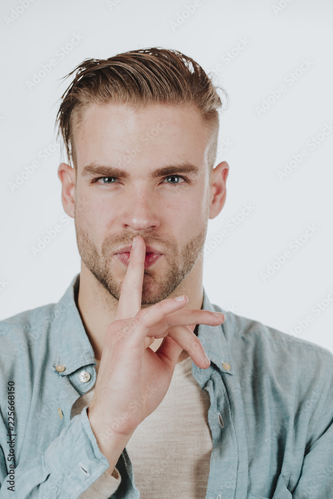 Portrait of a young guy. Fair-haired Portrait of a young guy. Fair-haired