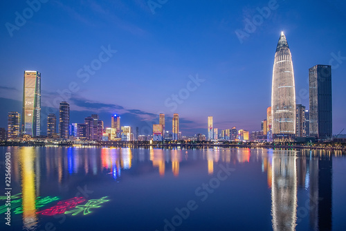 Shenzhen Bay night skyline