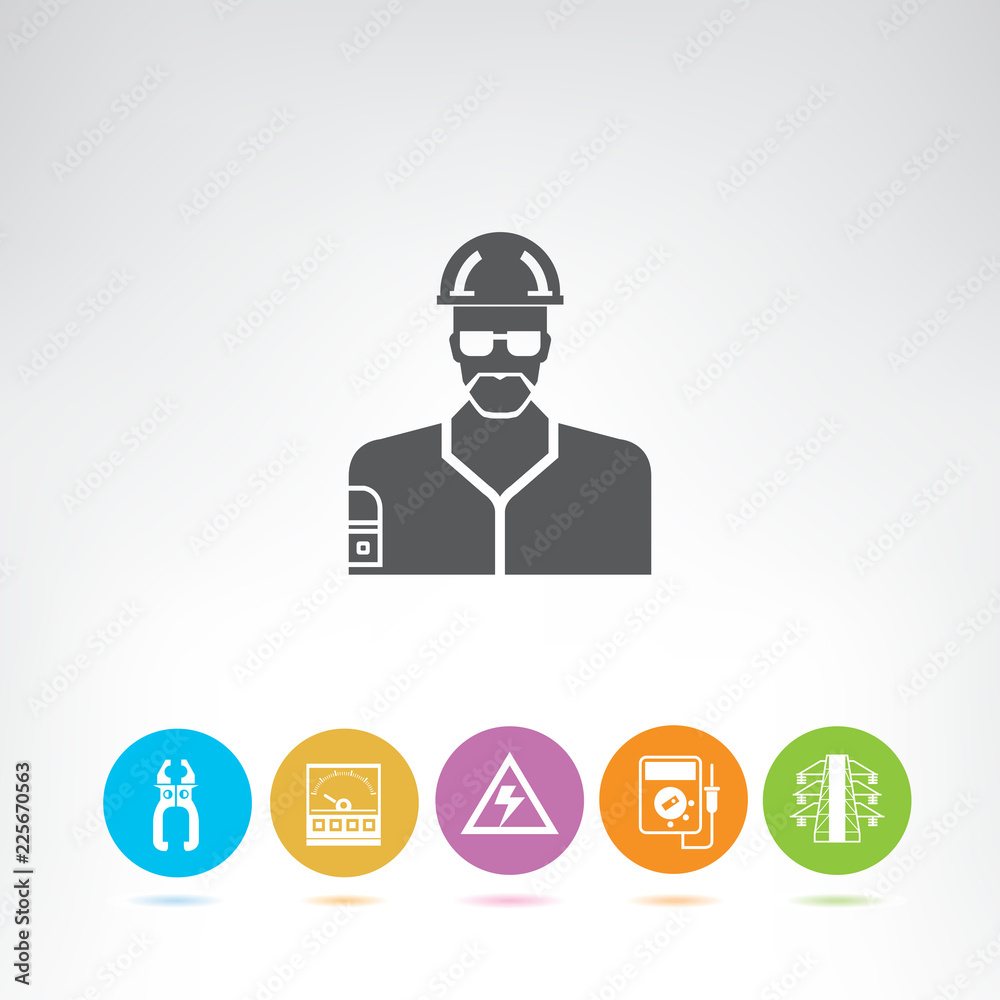 electrical engineering and tools icons