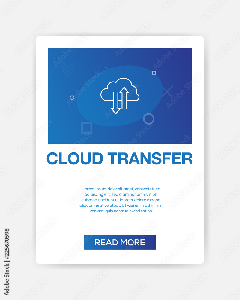 CLOUD TRANSFER ICON INFOGRAPHIC CLOUD TRANSFER ICON INFOGRAPHIC