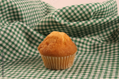 Chocolate muffin closeup