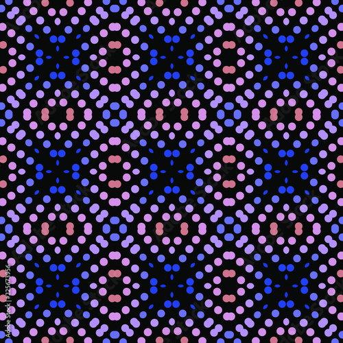 Seamless abstract pattern background with a variety of colored circles.