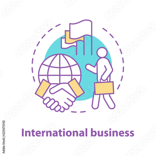 International business concept icon