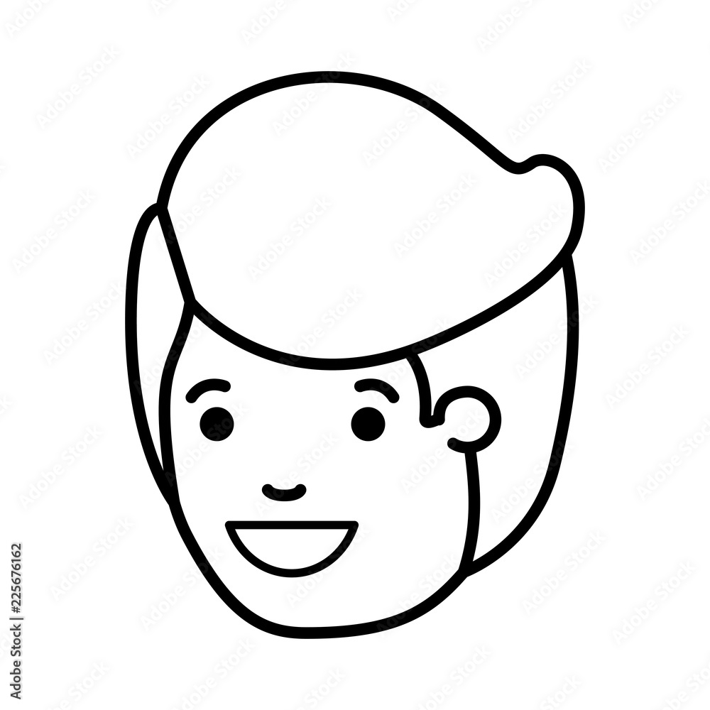 teenager boy head avatar character teenager boy head avatar character