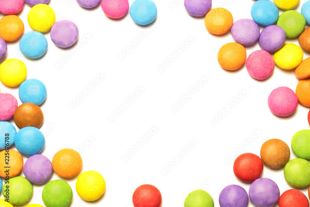 candy chocolate cubes on white background candy chocolate cubes on white background