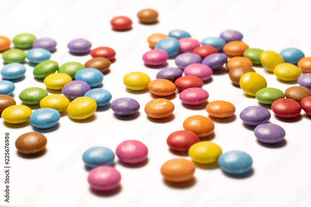 candy chocolate cubes on white background candy chocolate cubes on white background