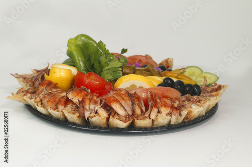 chicken and shwarma dish