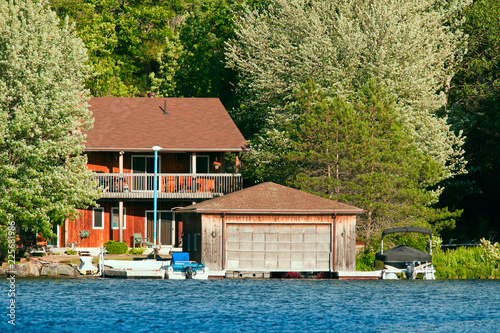 Cottage witha boathouse photo