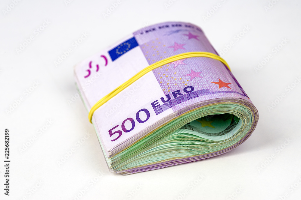 Obraz premium Euro money roll