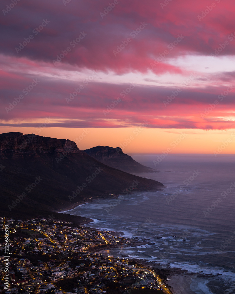 Fototapeta premium Cape Town City Sunset