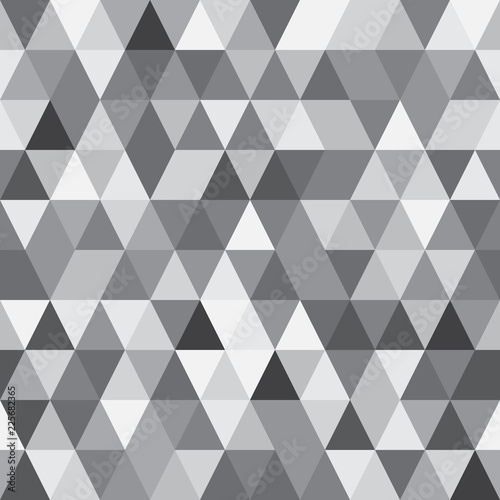 Seamless Pattern with Triangle Shapes of Different colors