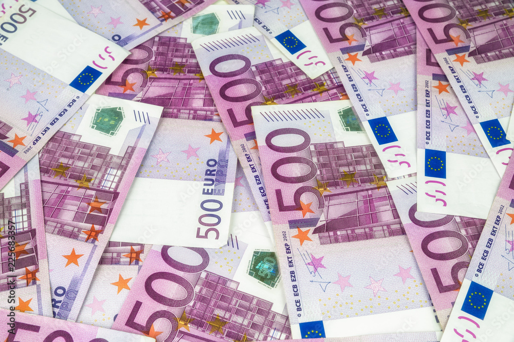 Obraz premium 500 euro money banknotes