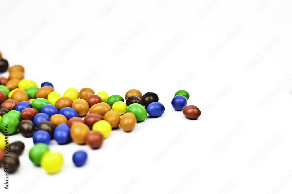 Multicolored candy peanut