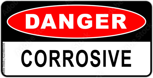 Danger symbol   Warning sign corrosive substances