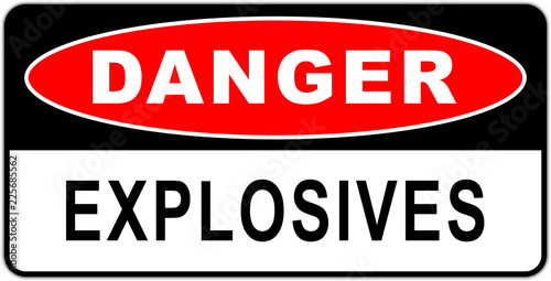Danger symbol: Warning sign Explosive Hazard Sign