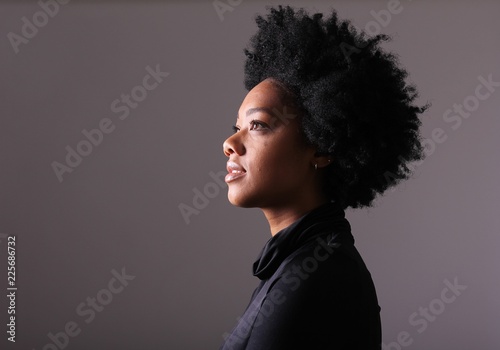 Beautiful afro woman photo