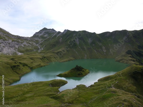 Lake Schrecksee in the mountains