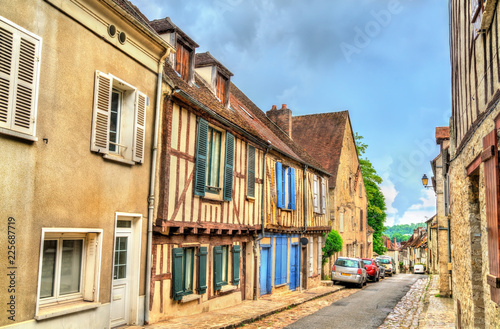 Traditional houses in the old town of Provins, France