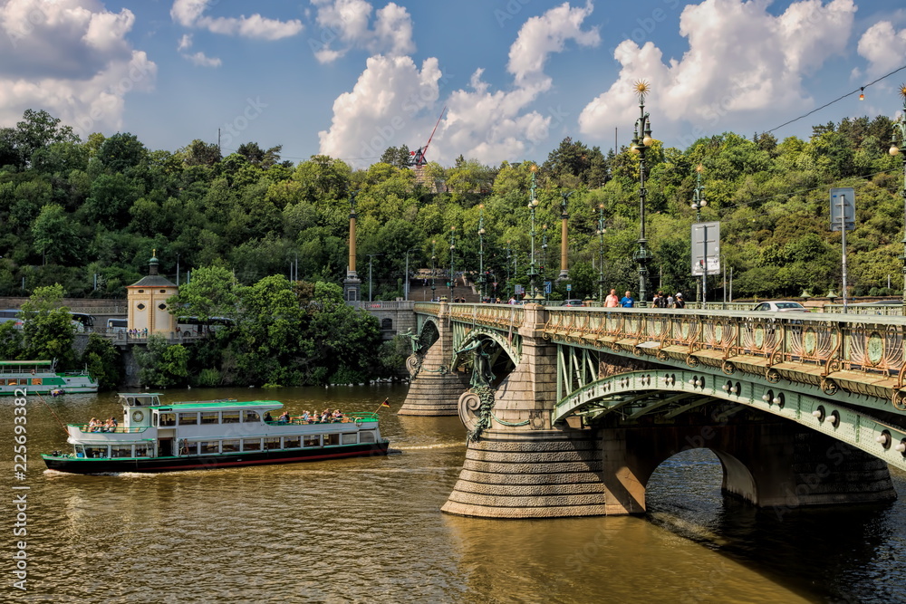 Obraz premium Prag, Jugendstilbrücke